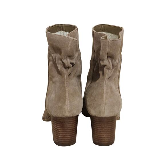 Sole Society Tan Suede Maeryn Pointed Toe Boots Pull-On Womens Size 10M Beige - Picture 4 of 10